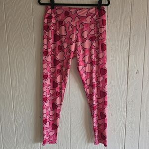 LuLaRoe Leggings Sz T&C Valentines Day Hearts